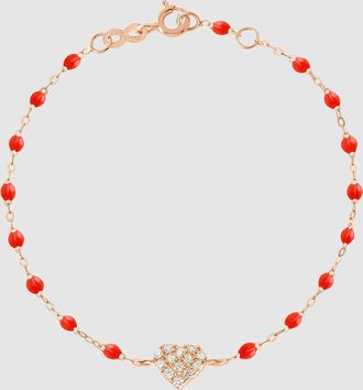 Gigi Clozeau Bracelet Perles Resine In Love Diamants Or