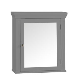 Teamson Home Teamson Home - Mueble De Ba&ntilde;o De Pared De Madera Con Espejo Gris Ehf-6544g - Gris