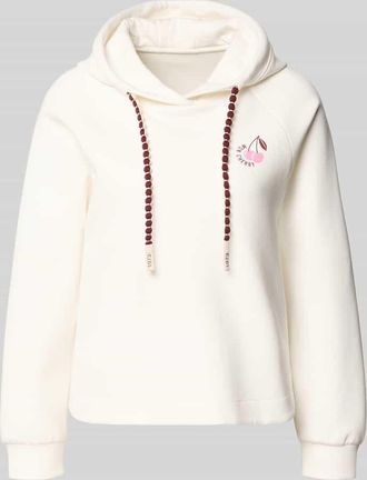 Marc Cain Relaxed Fit Hoodie mit Motiv-Print in Offwhite, Gr&ouml;&szlig;e 34
