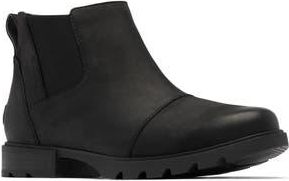 Sorel Emelie III Waterproof Chelsea Boot in Black/Black at Nordstrom Rack, Size 7