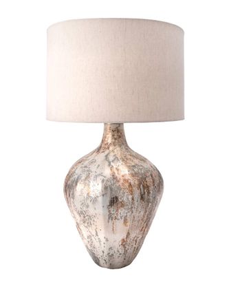 nuLOOM Nuloom 30In Kiyana Glass Vase Cotton Shade Table Lamp