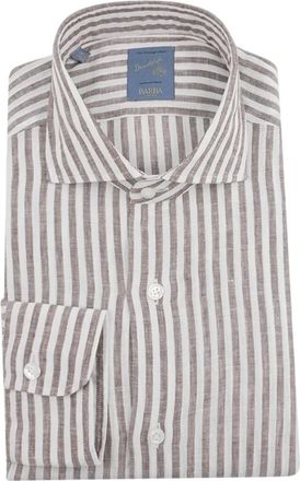 Barba Hombre, Camisas, Marr&oacute;n, Talla: XL
