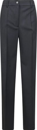 P.A.R.O.S.H. Sallia Bi-Stretch Broeken - Dames - Straight fit broeken - Zwart - XS - Wol - Broeken