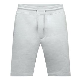 HUGO BOSS Hugo Diz222 herenshorts van katoenen badstof met logo in grijs