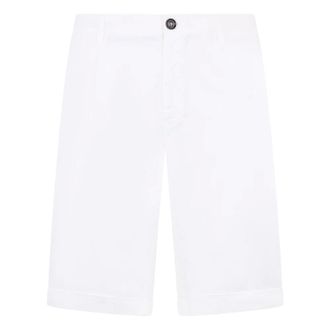 Moorer Casual Shorts, male, White, Size: 3XL Alicudi Bermuda Shorts