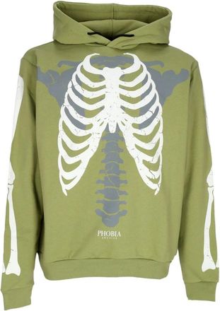 Phobia Archive Lichtgewicht Tracksuit Sweatshirt met Lange Mouwen - Heren - Hoodies - Groen - L - Katoen - Hoodies & sweatvesten