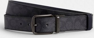 Coach Signature Buckle Cut-To-Size Reversible Boxed Harness Belt