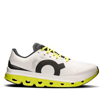 On Mens Cloudflow 5 Sneakers In White/lime