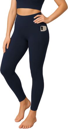 Janisramone Women Activewear High Waisted Leggings with Pockets, Comfortable Tummy Control Yoga Pants, Stretchy Workout Gym Leggings for Women UK, Ideal for Dance