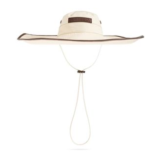 Burberry Hats, male, Beige, Size: XS Logo Gabardine Sun Hat