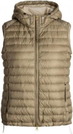 Parajumpers Hope Mouwloos Vest Lichtgewicht Rits Achterkant - Heren - Bodywarmers - Beige - S - Jassen