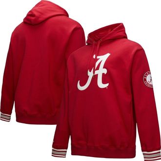Mitchell & Ness Mens Mitchell & Ness Crimson Alabama Crimson Tide Chainstich Fleece Pullover Hoodie at Nordstrom, Size Xx-Large