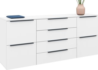 Borchardt Möbel Sideboard »Tom« Breite 166 cm, verstellbare Einlegeböden, lackierte Alu-Profilgriffe