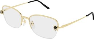 Cartier Panth&egrave;re Bril - Dames - Accessoires - Geel - Maat: 55 MM