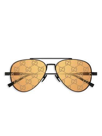 Gucci pilot-frame sunglasses - Black