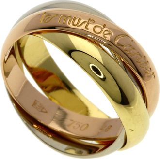 Cartier Trinity Yellow Gold (18K) Pink Gold (18K) White Gold (18K) Band Ring (Pre-Owned)