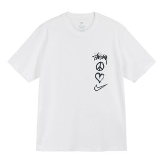 Nike x Stussy Peace Love Swoosh T-Shirt White DM4942-121