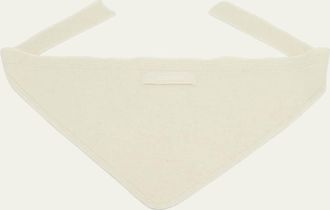 Jacquemus Mens Le Chale Grosgrain Logo Neck Scarf