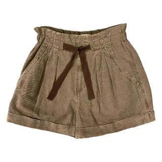 Isabel Marant Korte Broeken, Dames, Bruin, S, Katoen, Nirma Shorts