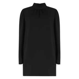 Max Mara Short Dresses, female, Black, Size: 2XS Embassy Crepe Dress