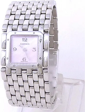 Cartier Pre-owned Cartier Panthere Ruban Mother of Pearl Dial Ladies Watch W61003T9