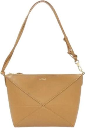 Loewe Pre-owned Shoulder Bags, female, Beige, Size: ONE SIZE Pre-owned Shoulder Bag