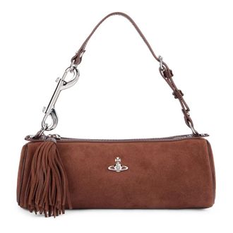 Vivienne Westwood Shoulder Bags, female, Brown, Size: ONE SIZE Cindy Cylinder Bag