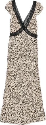 Rixo Abito Iggy con ricamo - Toni neutri