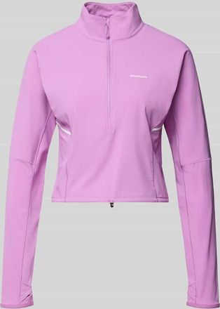 Salomon Ein Pullover im Cropped-Design f&uuml;r intensive Anstrengungen in Flieder, Gr&ouml;&szlig;e XL