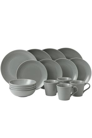 Royal Doulton Gordon Ramsay Maze Dark Grey 16 Piece Dinnerware Set