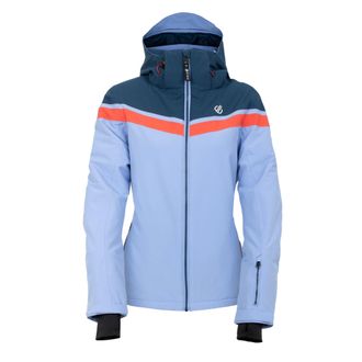 Dare 2B Dare 2B Womens/Ladies Flurry Ski Jacket (Hydrangea Blue/Red Sky) material_polyester - Size 18 UK