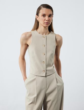 Koton VESTEN Mouwloze Blazer Gilet Met Knoopsluiting