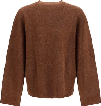 Represent Mens Knitted Logo Sweater Chocolate