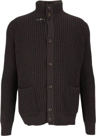 Fay Cardigan in Lana con Gilet Imbottito Rimovibile - - Knitwear - Uomo - Marrone - M
