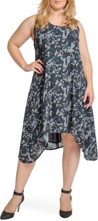 Standards & Practices Ace Camo Skull Sleeveless Midi Dress in Midnight Camo at Nordstrom, Size 1X
