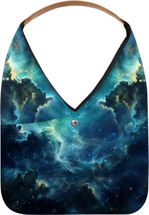 Generic Stars Nebula Reusable Lightweight Grocery Bags - Foldable Into Compact Pouch, Washable & Sturdy, Multipurpose for Shopping and Travel