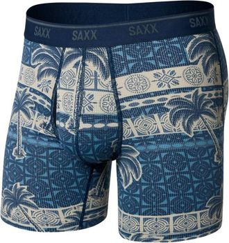 Saxx Quest Quick-Dry Mesh Boxer Brief Fly Kunstfaserunterw&auml;sche f&uuml;r Herren | blau