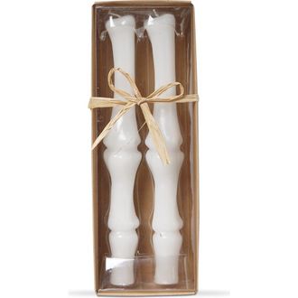 Tag Bone Flame Taper Candles Set of 2 Halloween White Wax at Nordstrom