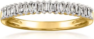 Ross-Simons Baguette Diamond Ring in 14kt Yellow Gold