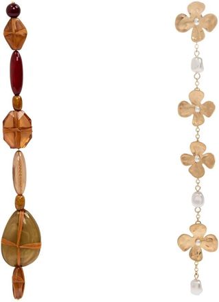 Cult Gaia Tygra Lange Oorbellen - Dames - Oorbellen - Bruin - ONE Size - Accessoires