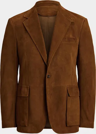 Polo Ralph Lauren Men & apos;s The RL67 Suede Two-Button Sport Jacket