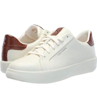 Cole Haan Womens Cole Haan Grand Crosscourt Joy Ivory Low Top Platform Shoes GAL1590