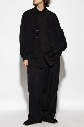 Yohji Yamamoto Shirt With Pocket, Mens, Black