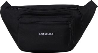Balenciaga Logo Heuptas Stijlvol Accessoire - Heren - Heuptassen - Zwart - ONE Size - Nylon - Tassen