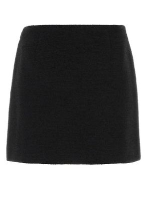 Fendi Wool Mini Skirt - Black