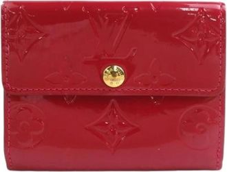 Louis Vuitton Pre-owned Lederen Portemonnee - Dames - Vintage Accessoires - Rood - ONE Size - Leer - Vintage