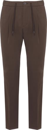 Herno Brown Straight-Leg Drawstring Pants