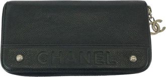 Chanel Caviar Skin Coco Mark Long Wallet (Authentic Pre-Loved)