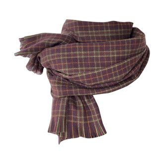 Generic Scarf Plaid Large Scarf Classic Warm Soft Large Blanket Wrap Shawl Watch Plaid Brown A