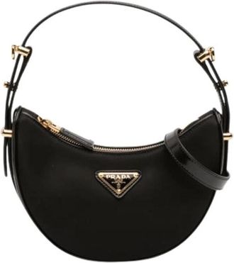 Prada Pre-owned Vintage Satchel - Dames - Vintage Schoudertas - Zwart - ONE Size - Leer - Vintage